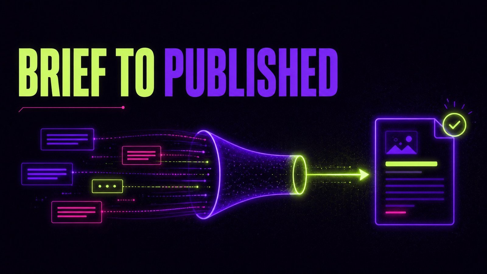 AI Content Strategy: From Brief to Published in One Workflow